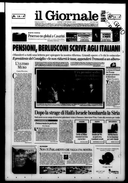 Il giornale del lunedi